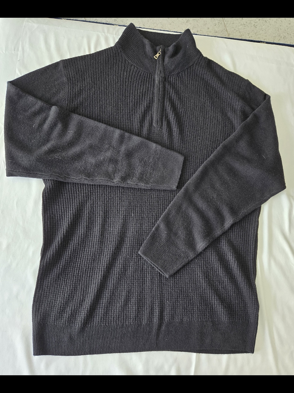 Original Weatherproof Vintage Mens XL Long Sleeve Pullover Quarter Zip Sweater